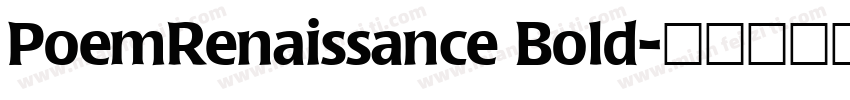 PoemRenaissance Bold字体转换
